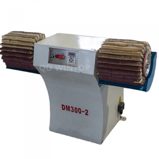 Two Rollers Manual Brush Sanding Machine For Wood Polishing